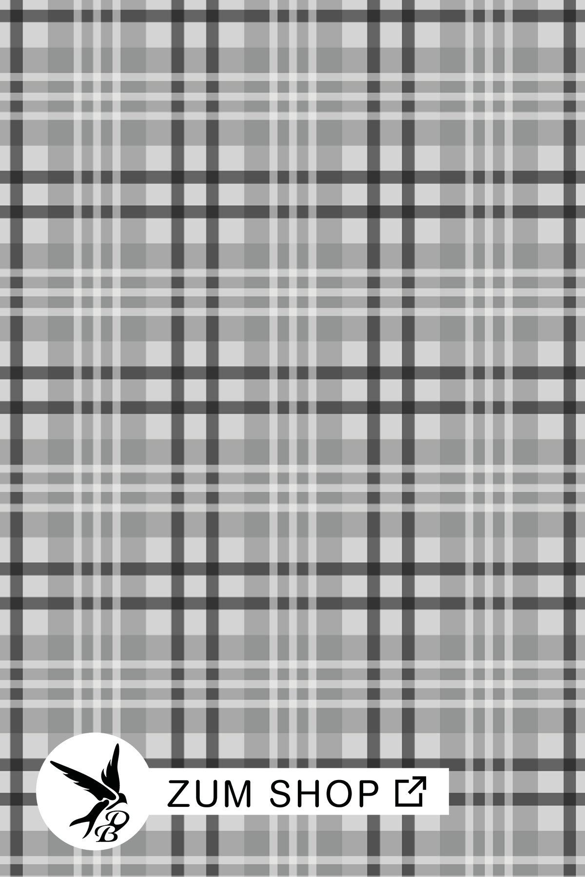 Stoffdesign mit Karos von Daniela Bonn in Grau