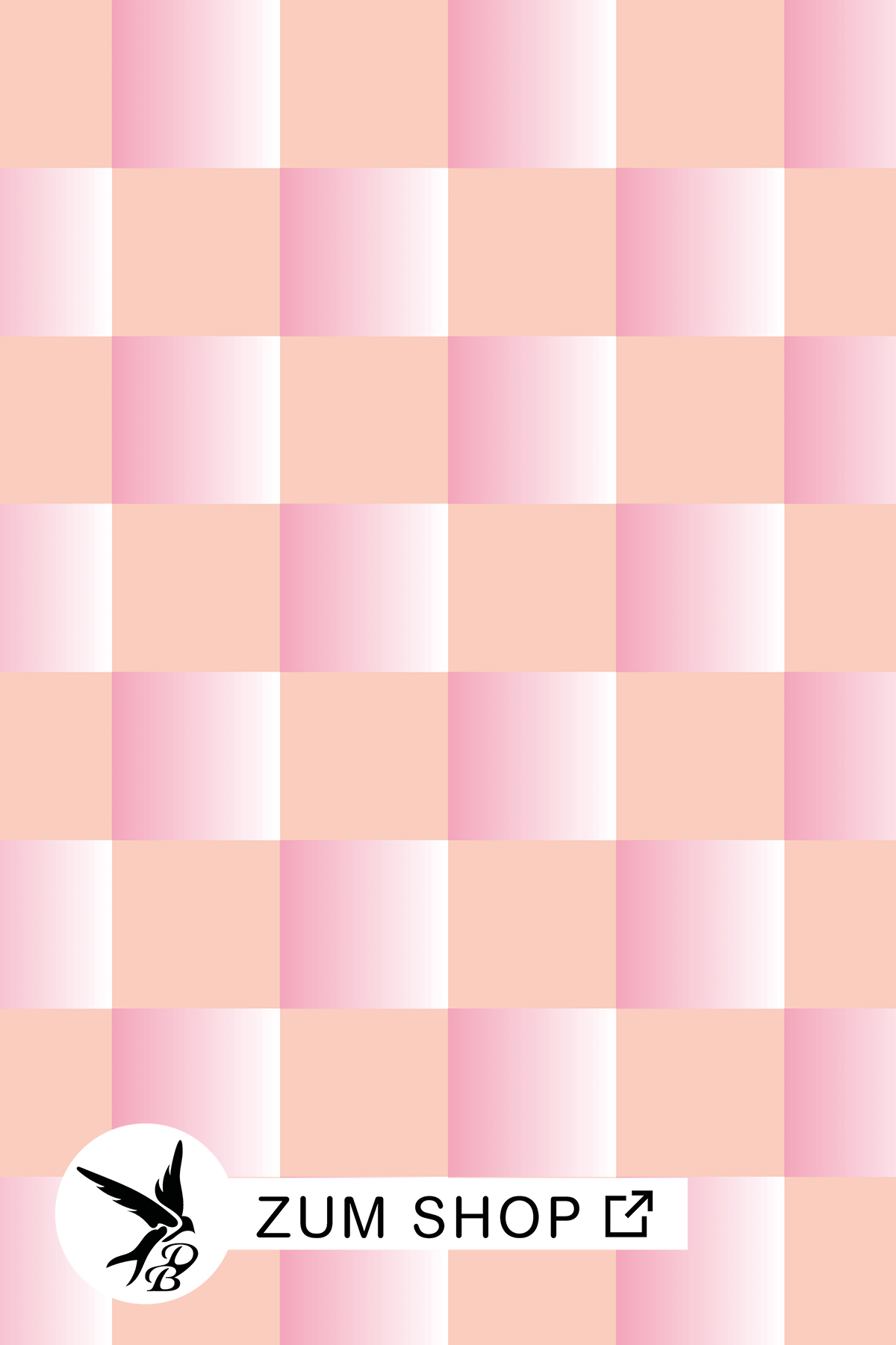 Stoff mit Karo/ Schottenmuster in den Farben Rosa, Orange und Weiss