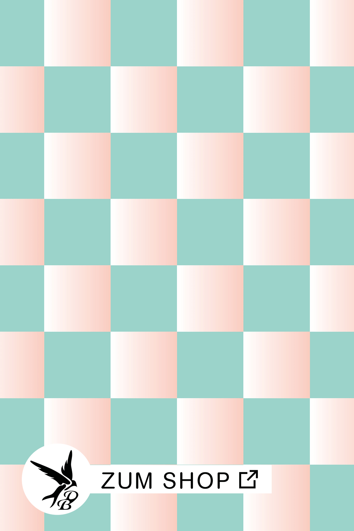 Stoff mit Karo/ Schottenmuster in den Farben Grün, Orange und Weiss