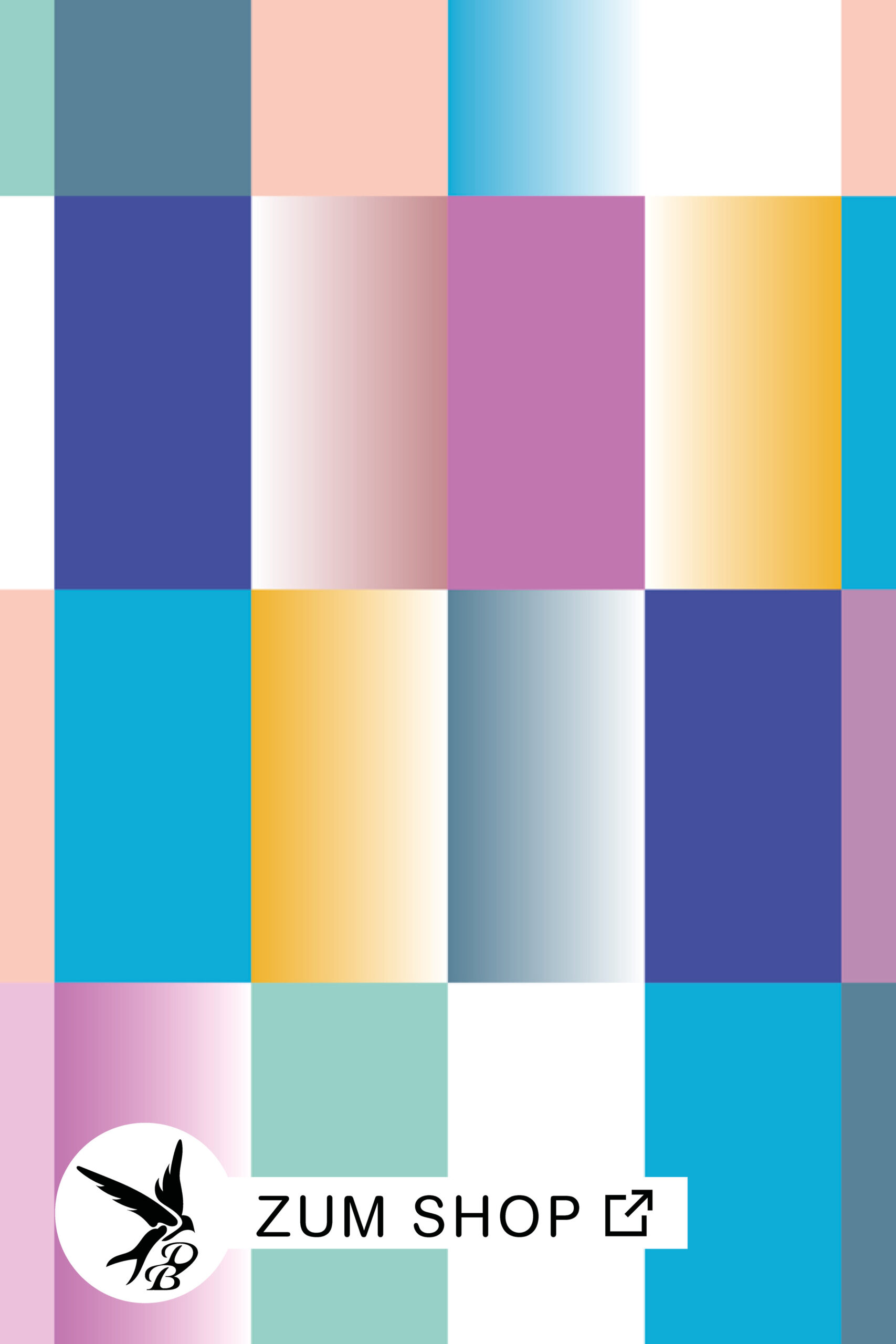 Prism-Glow-Stoffkollektion-Karo-Bunt-Daniela-Bonn Stoffdesign mit bunten Karos in Pastellfarben mit Farbverlauf