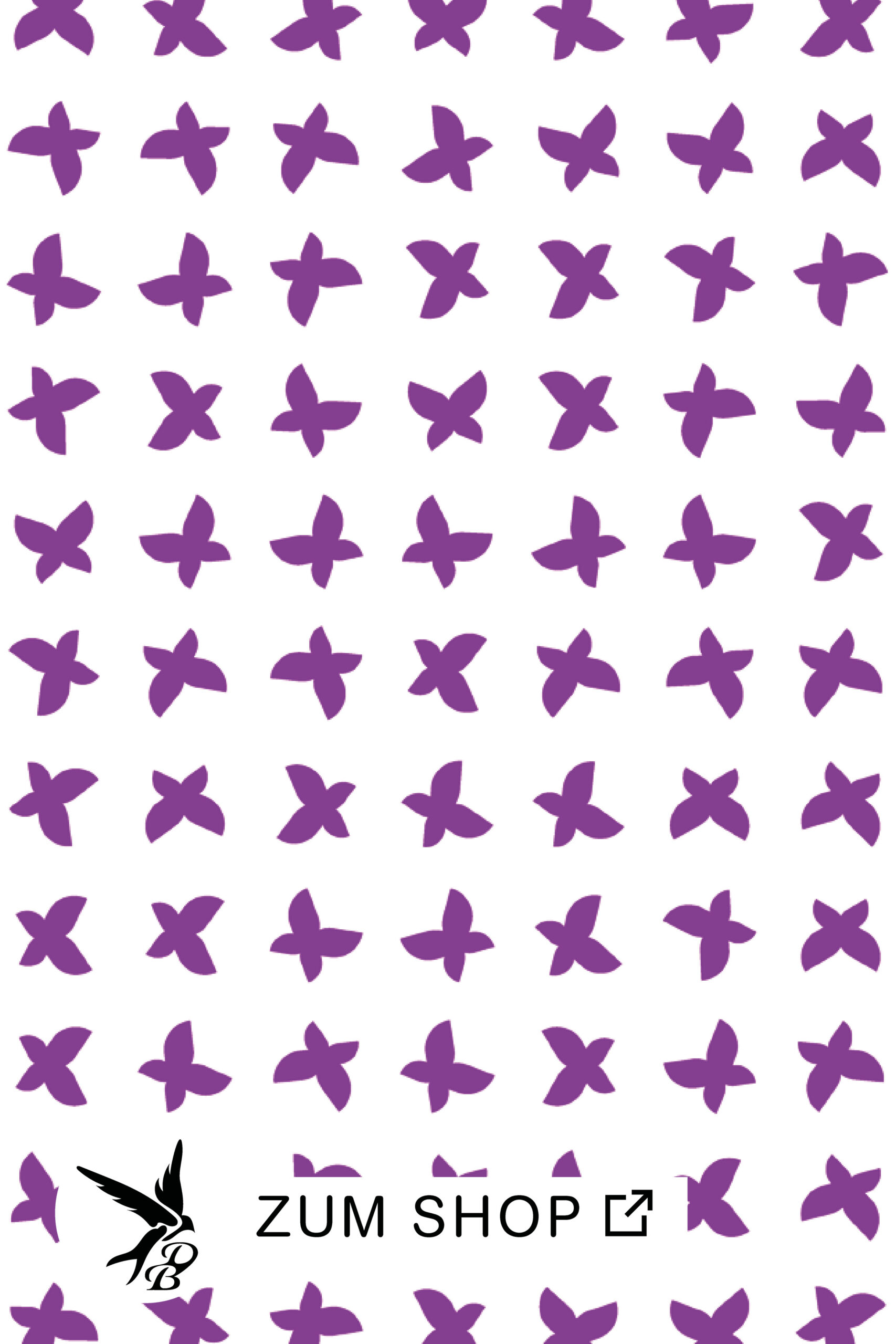 abstrakten Schmetterlingen als Muster in der Farbe Lila